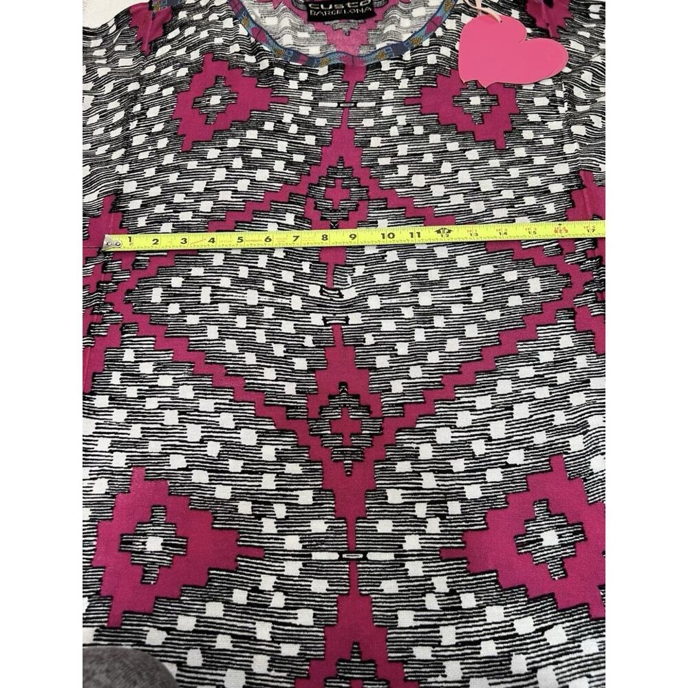 Custo Barcelona Y2K Geo Pattern Kimono Sleeve Mini Dress Size S - Picture 10 of 16
